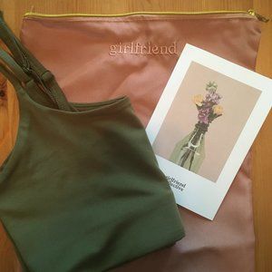 Girlfriend Collective FLOAT Juliet Bra in Fern